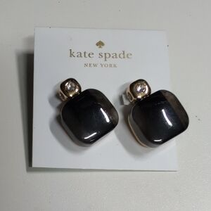 Kate Spade Black and Gold Stud Earrings